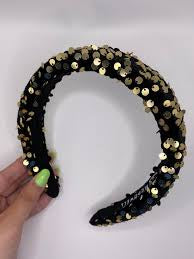 Headband Cambria Black and Gold