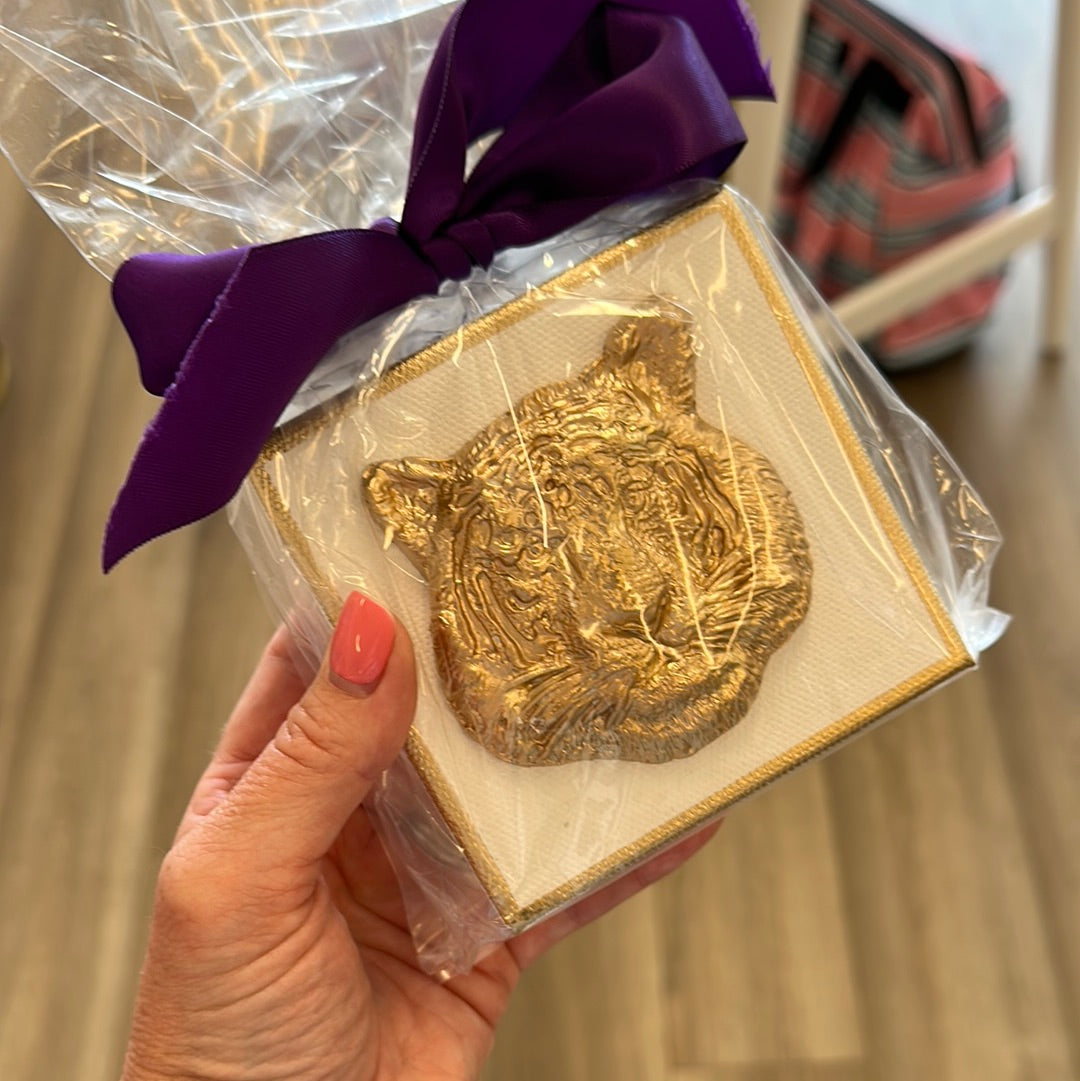 Louisiana Tiger Gilded Ornament