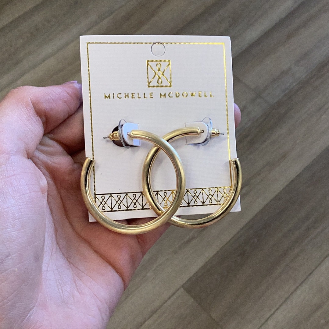 Heather gold earrings