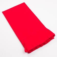 Ruffles Hand Towel Red