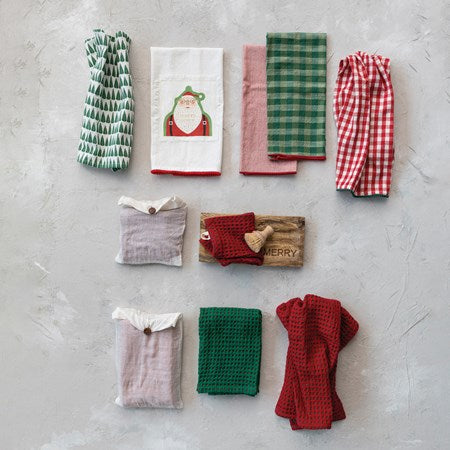 Woven Cotton Tea Towels (Set as 3)