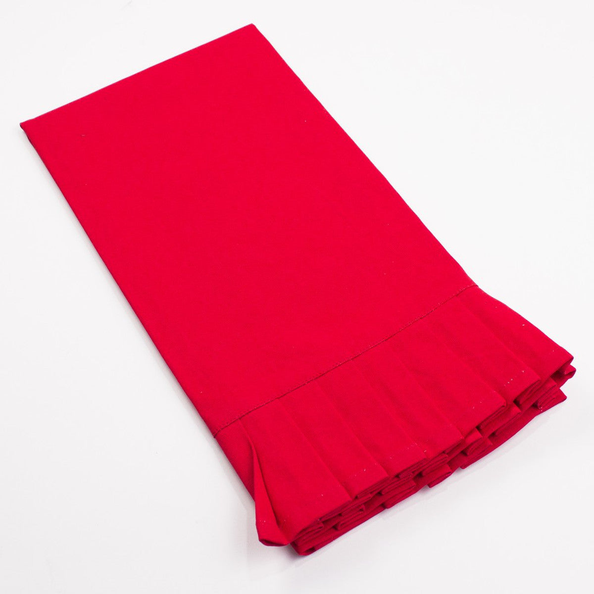 Red Ruffle Hand Towel