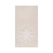 White Snowflake Towel