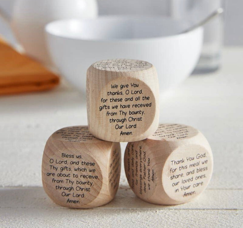 Meal time prayer cubes