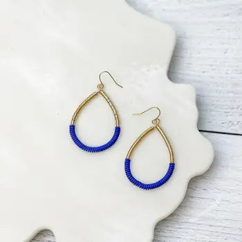 Coated metal beaded teardrop