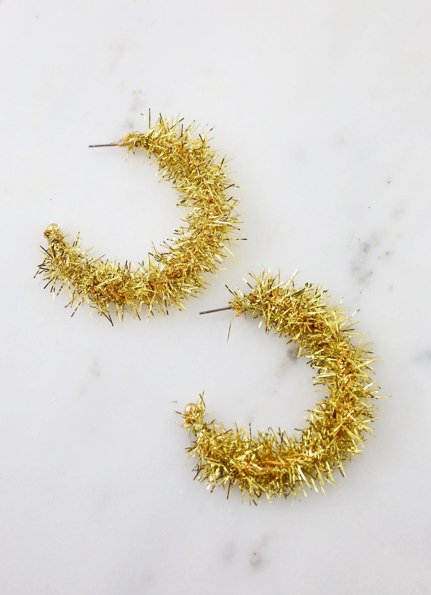 Reese Gold Tinsel Hoop