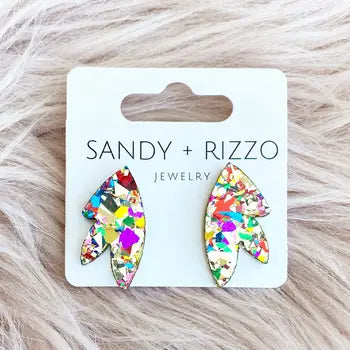 Gold confetti shawna stud