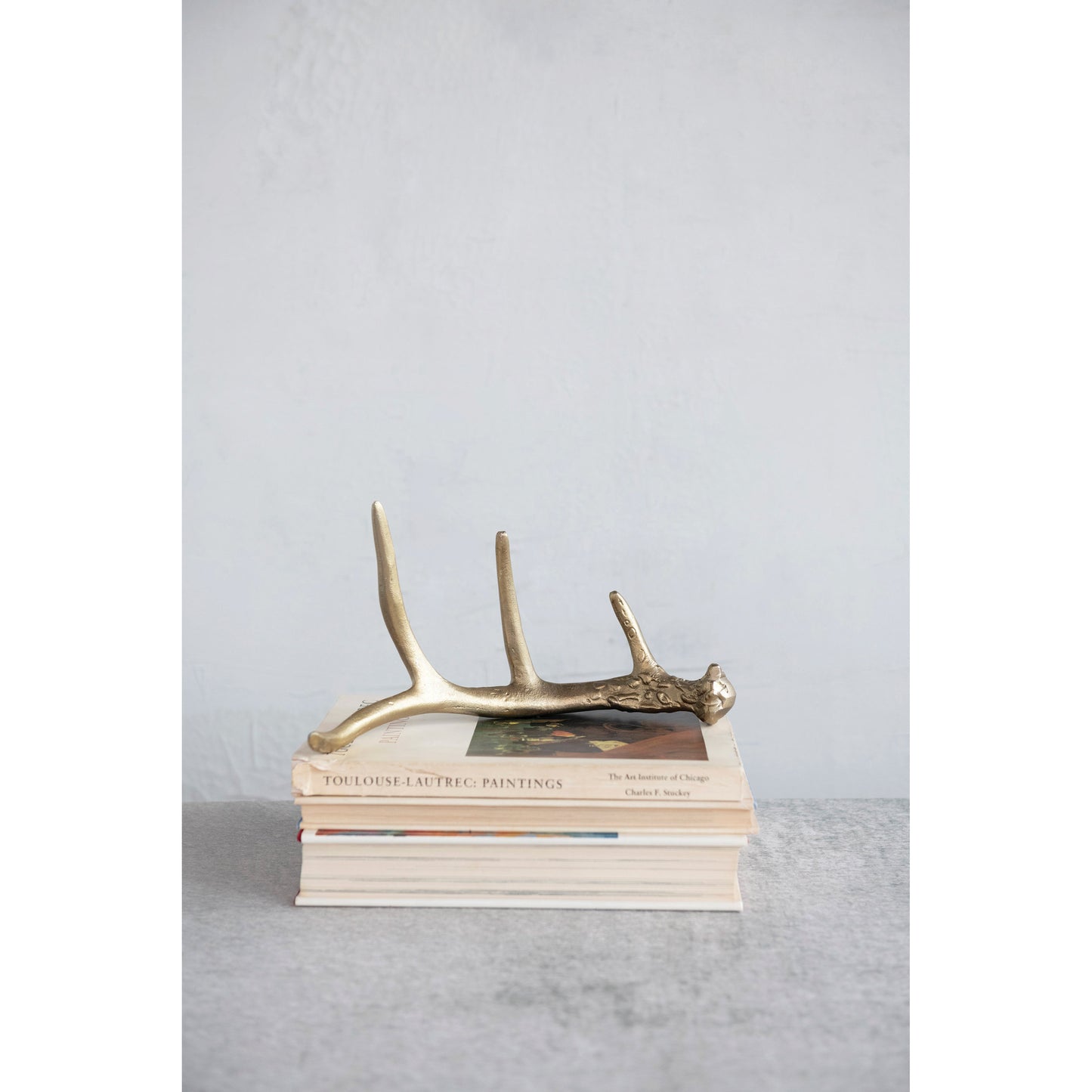 Aluminum Antler Decor, Gold Finish