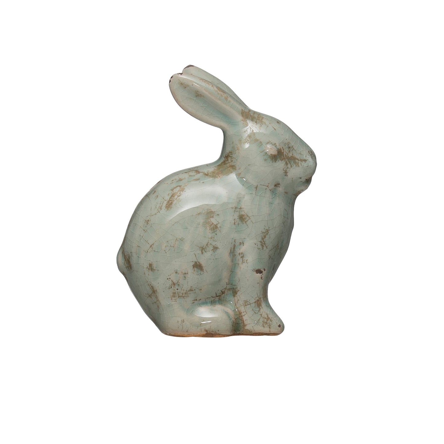 Distressed Aqua Rabbit