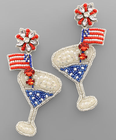 Patriotic earrings