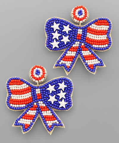 Patriotic earrings