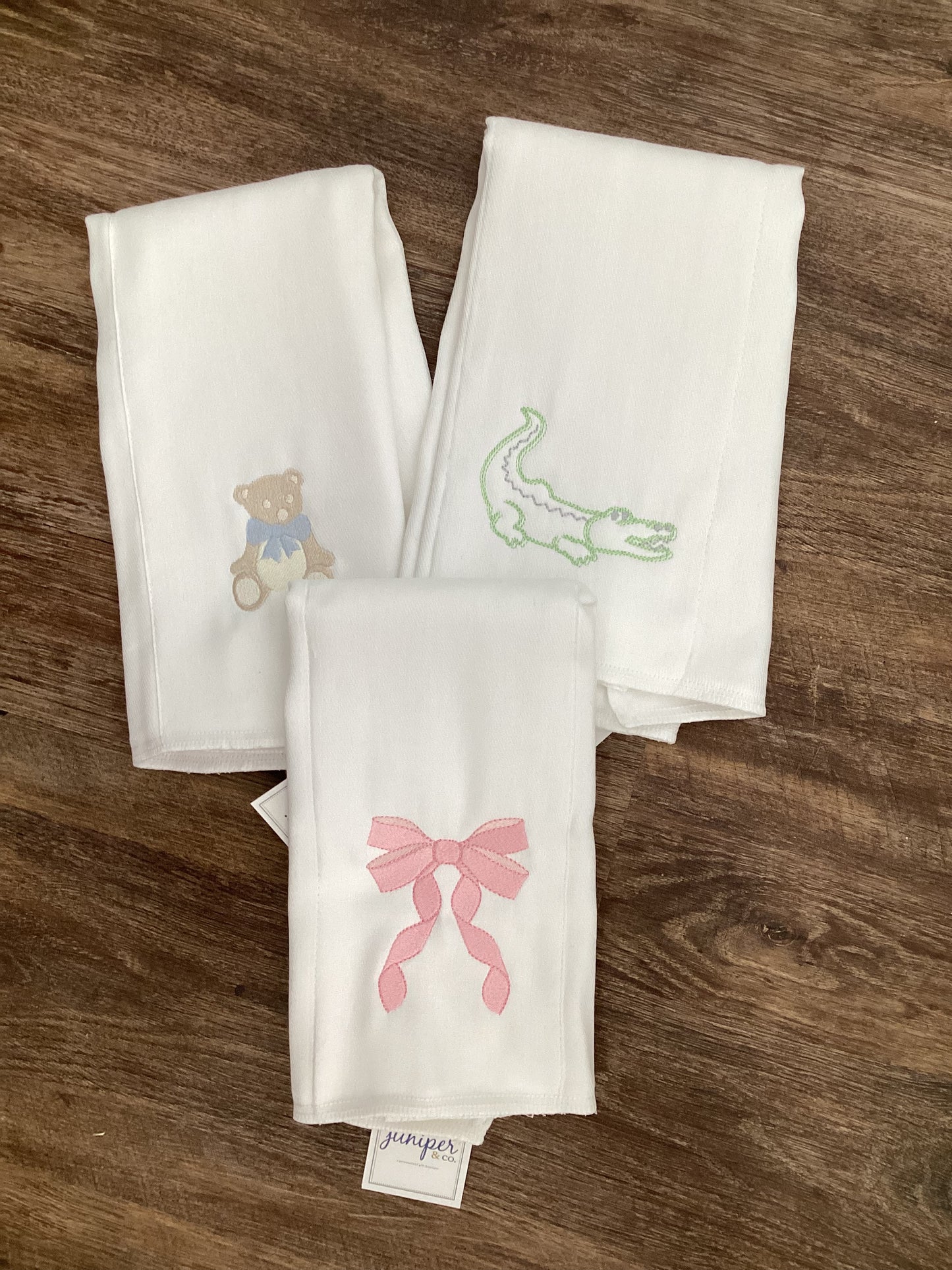 Pre Embroidered Burp Cloth