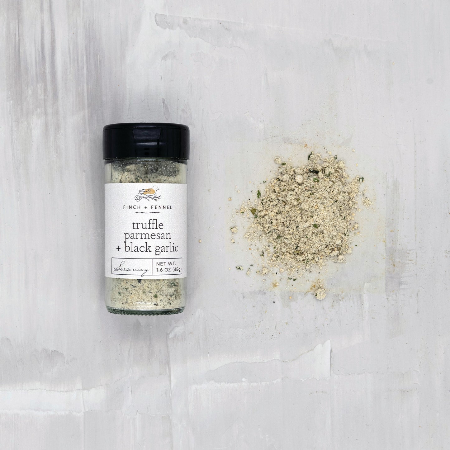 Truffle parm and garlic seasoning 4oz glass jar