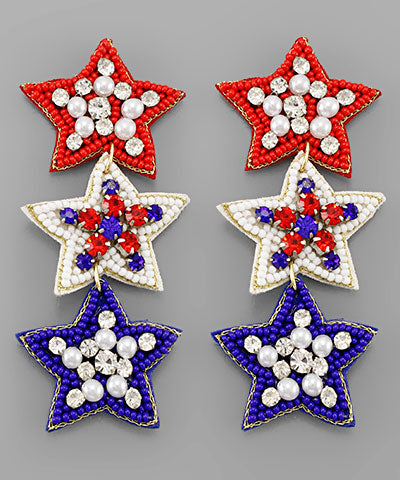 Patriotic earrings