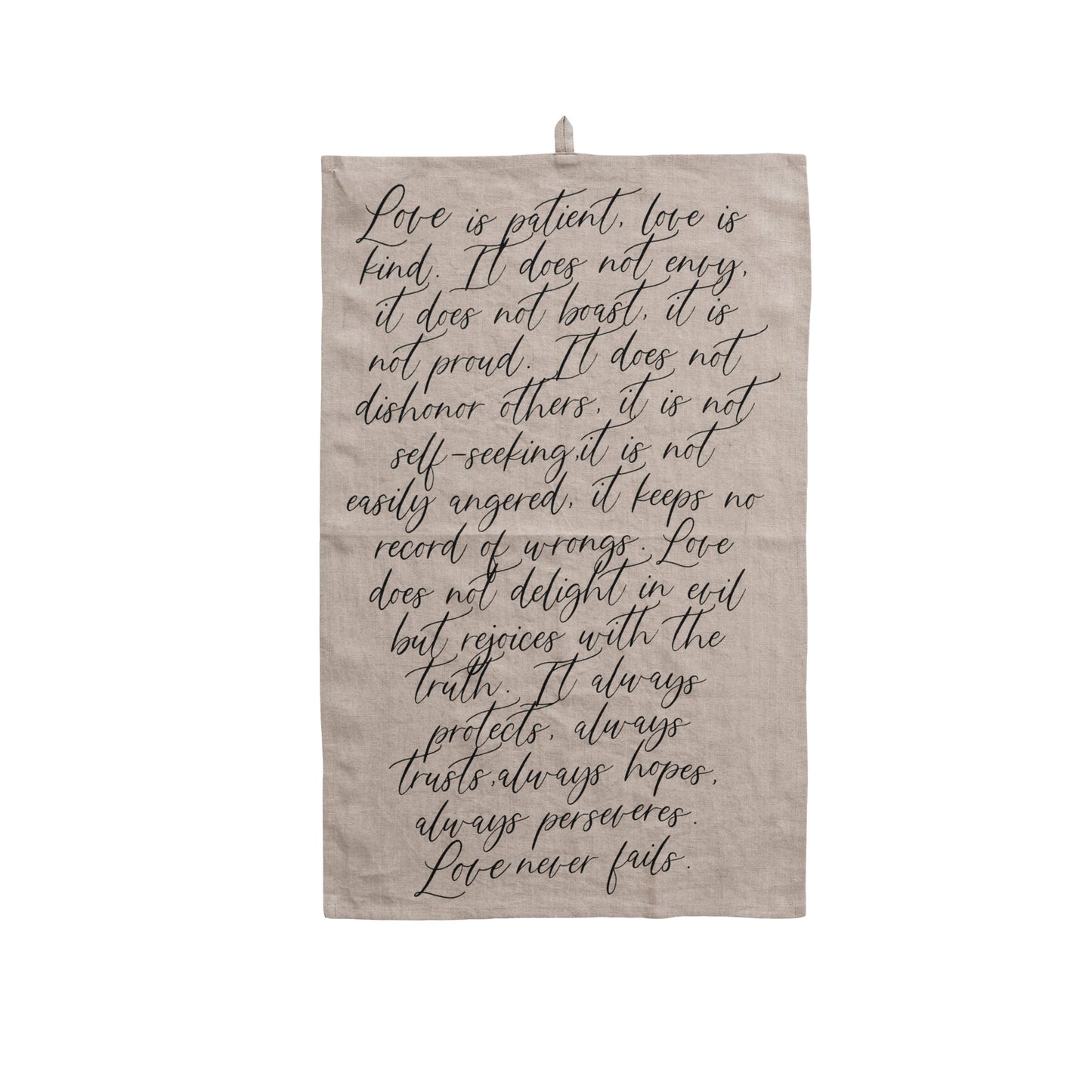 Love Is Linen Tea Towel
