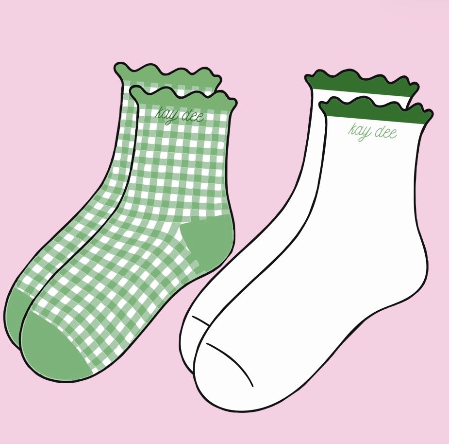 Gingham and Grace Sorority Sock Set