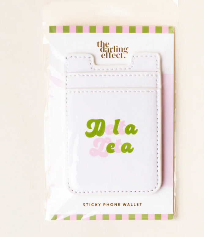 Sorority Stick On Phone Wallet