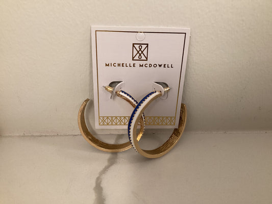 Meghan Blue and White Earrings