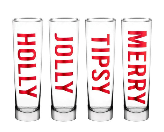 Seasonal Champagne Flute Set of Four