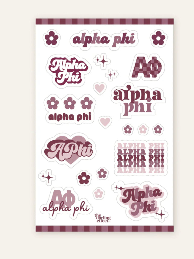 Sorority Sticker Sheet
