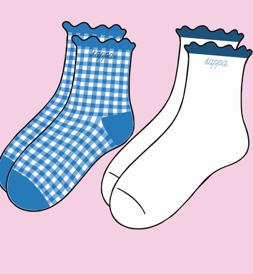 Gingham and Grace Sorority Sock Set