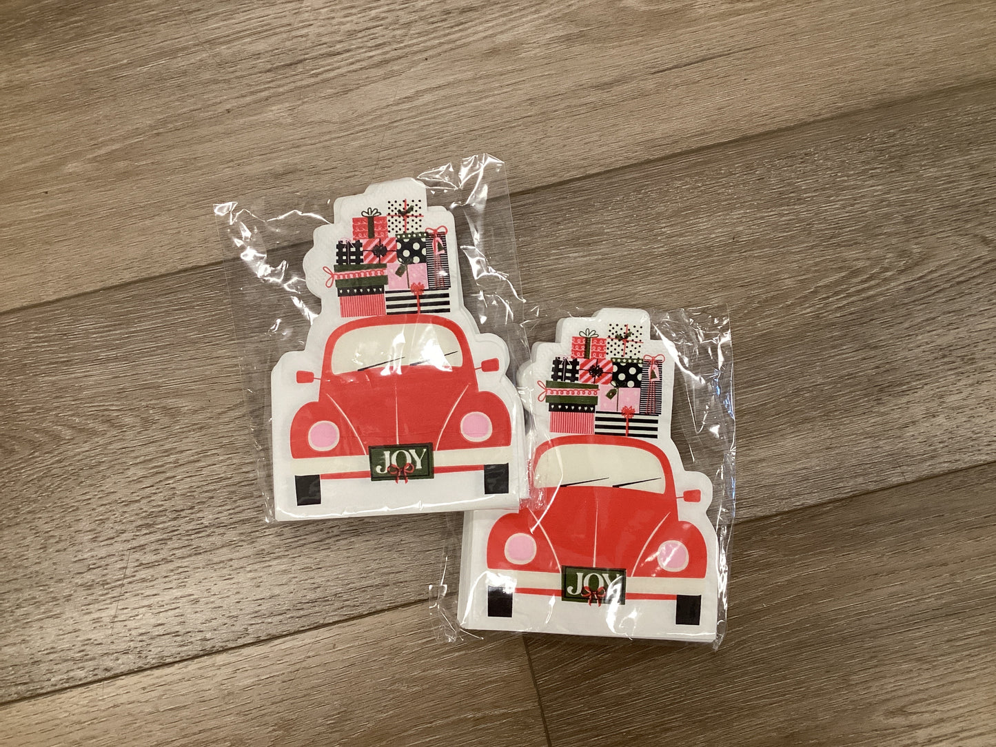 Christmas Car Shaped Napkins