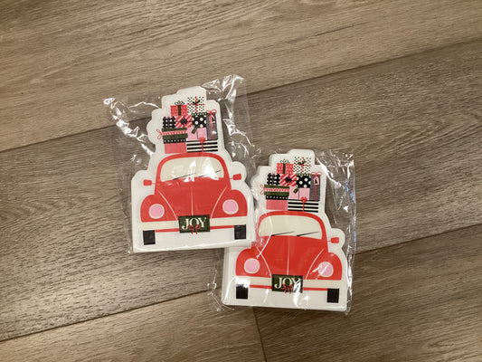 Christmas Car Shaped Napkins