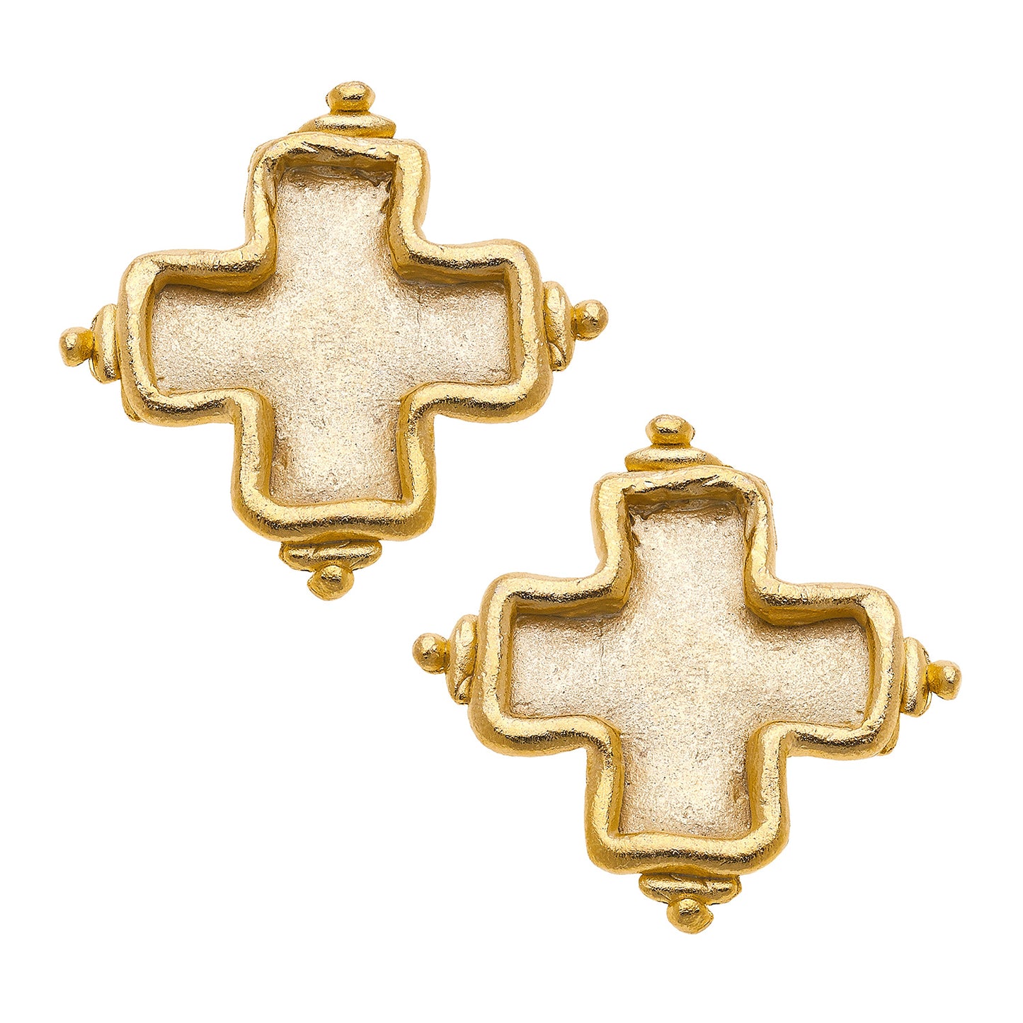 Mary Cross Studs