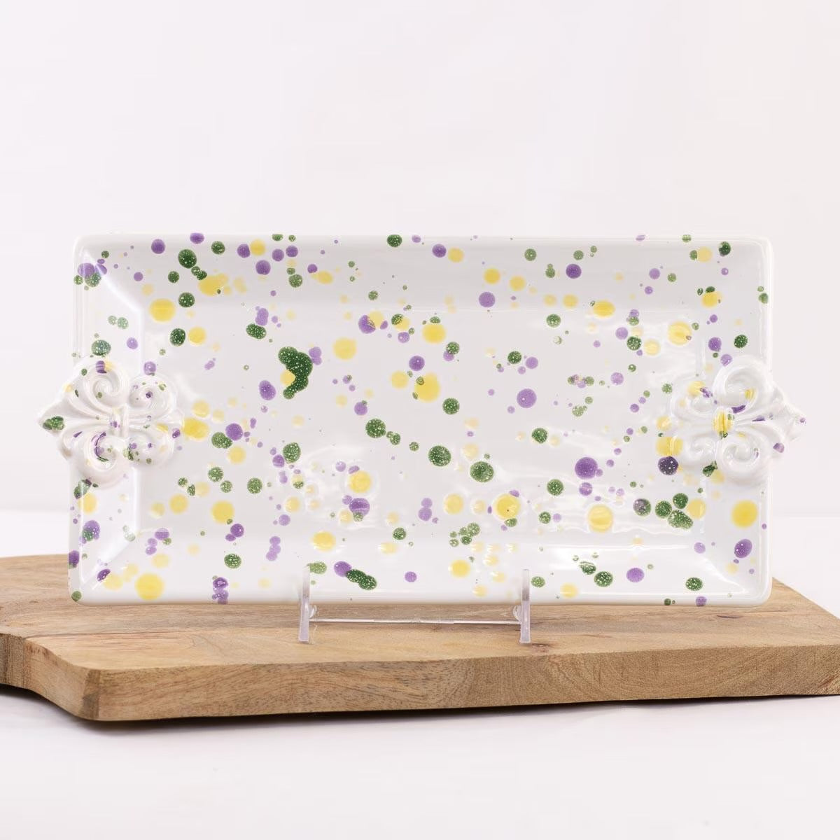 LaFleur Embossed Watercolor Rectangle Platter