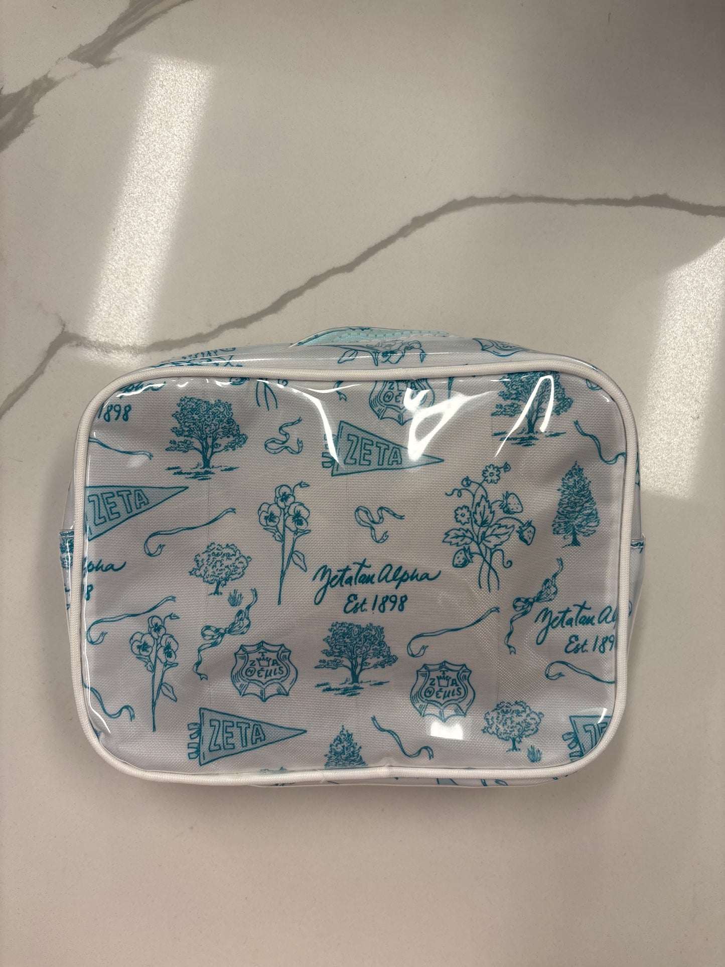 Vintage Clear Coated Cosmetic