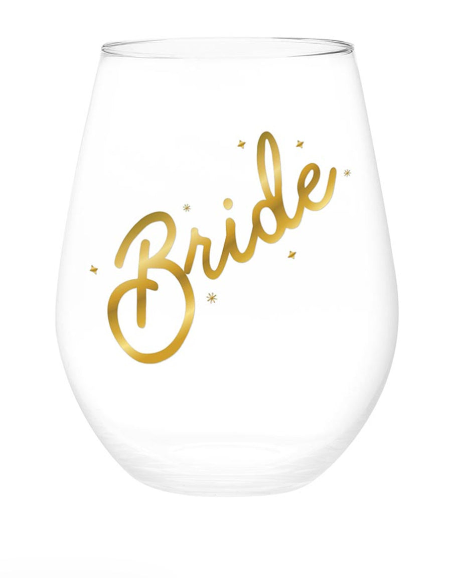 Jumbo stemless wine glass