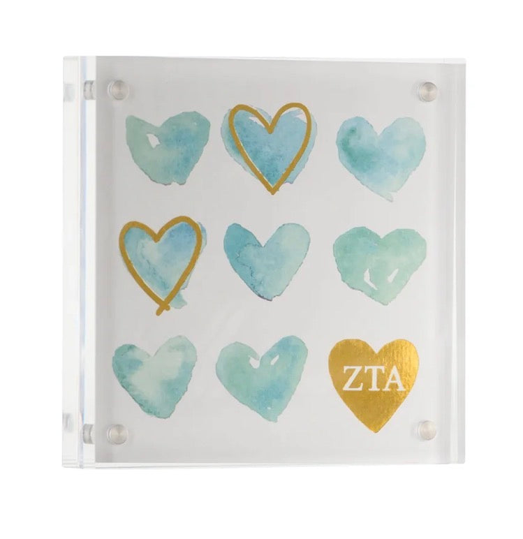 Sorority heart mini print