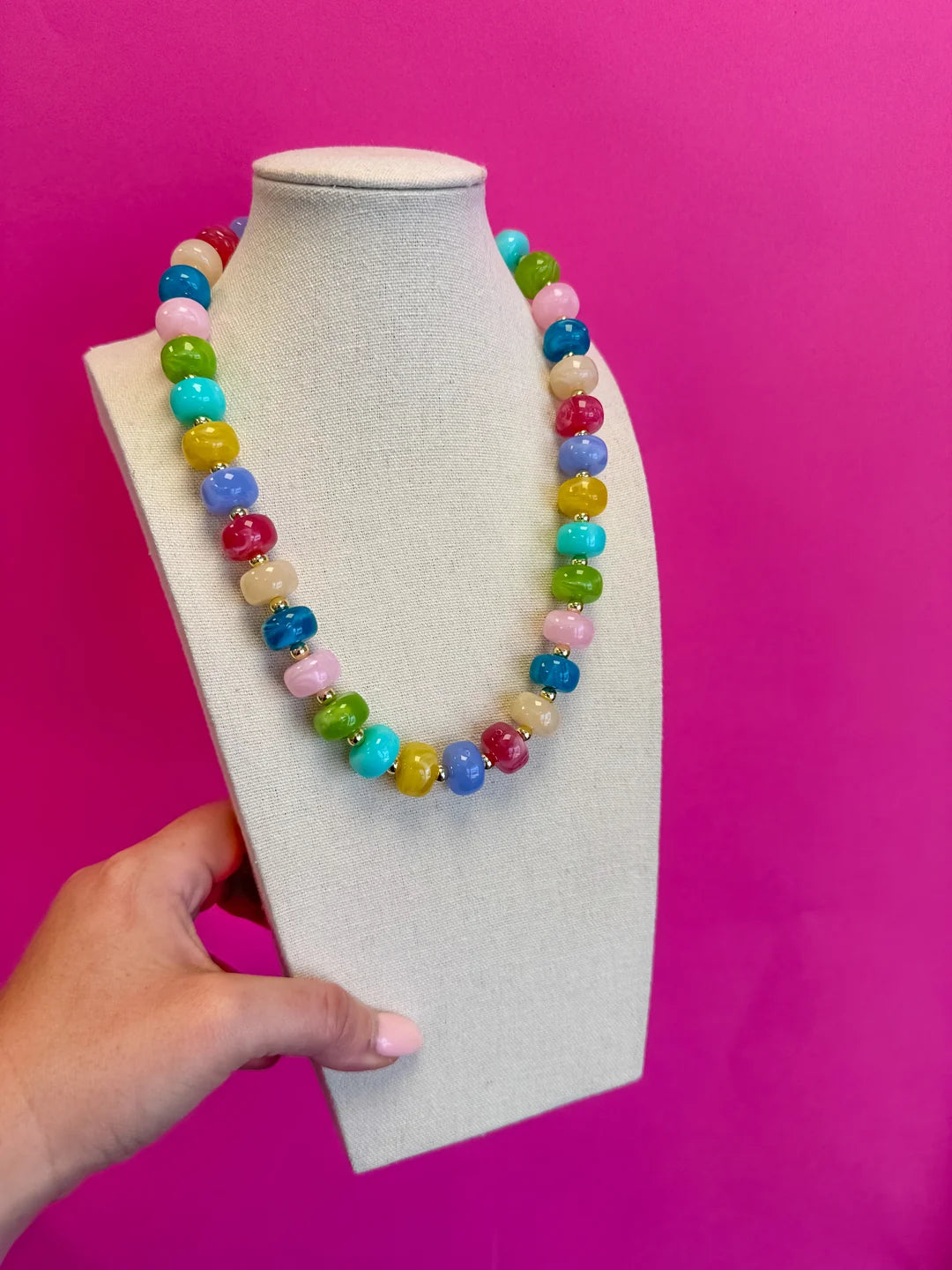 Mix Bead Statement Necklace