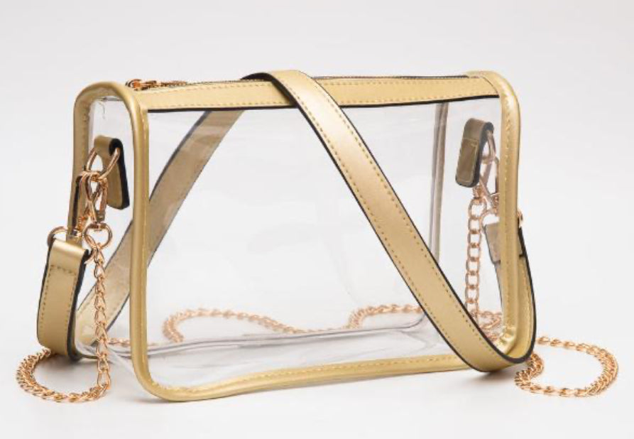 Gameday Stadium Clear Rectangle Crossbody Bag