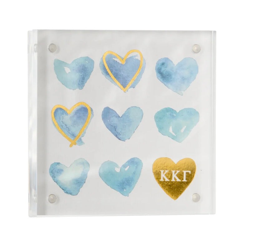Sorority heart mini print