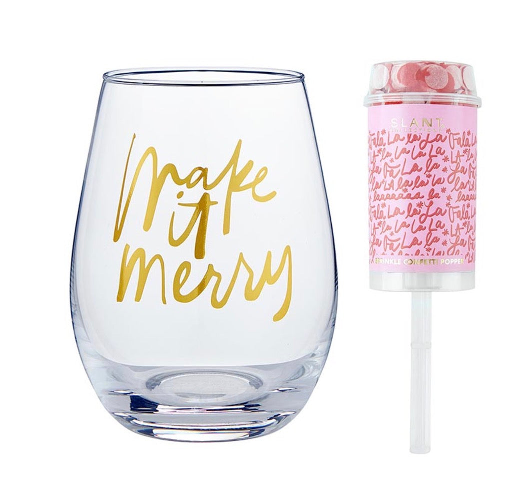 Wine Glass and Popper