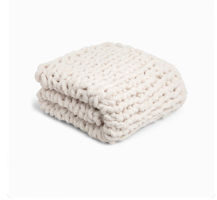 Chunky Knit Throw Blanket