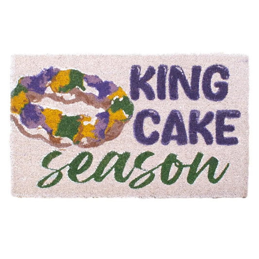 King Cake Love Coir Doormat