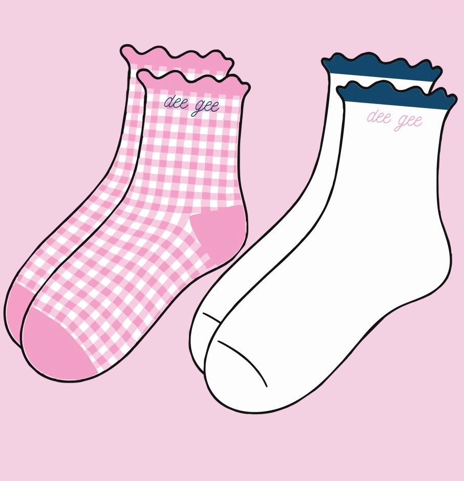 Gingham and Grace Sorority Sock Set