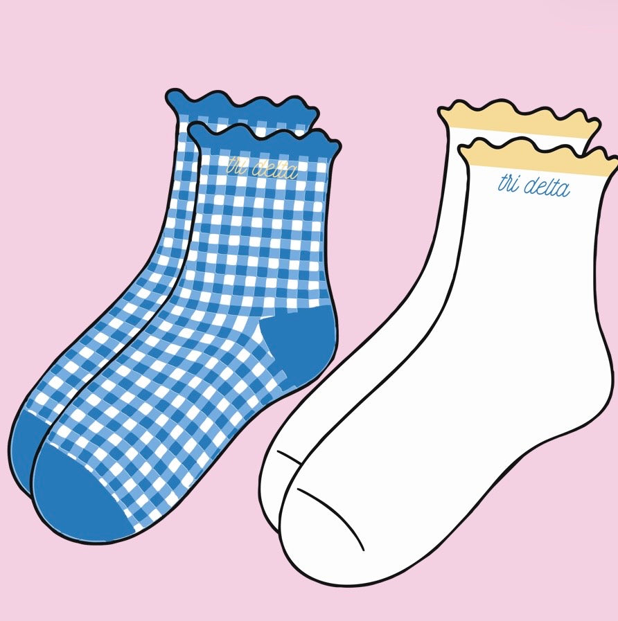 Gingham and Grace Sorority Sock Set