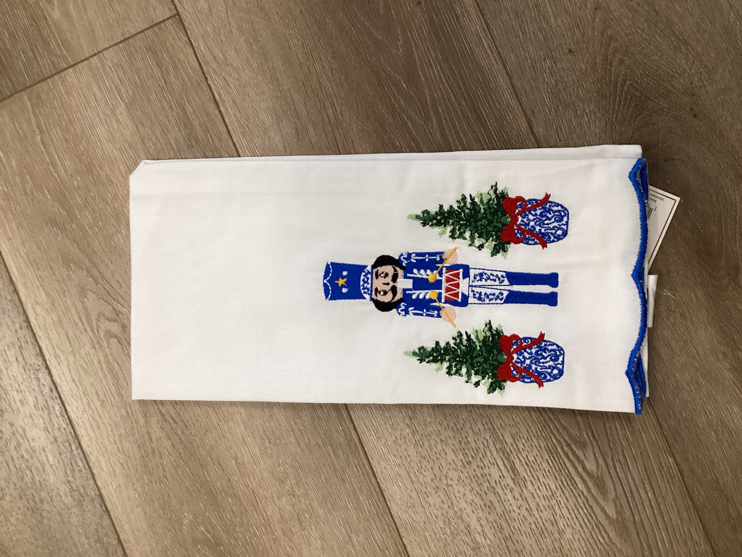 Mary Square Christmas Tea Towel