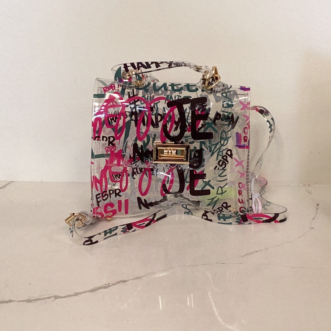 Graffiti Top Handle Bag
