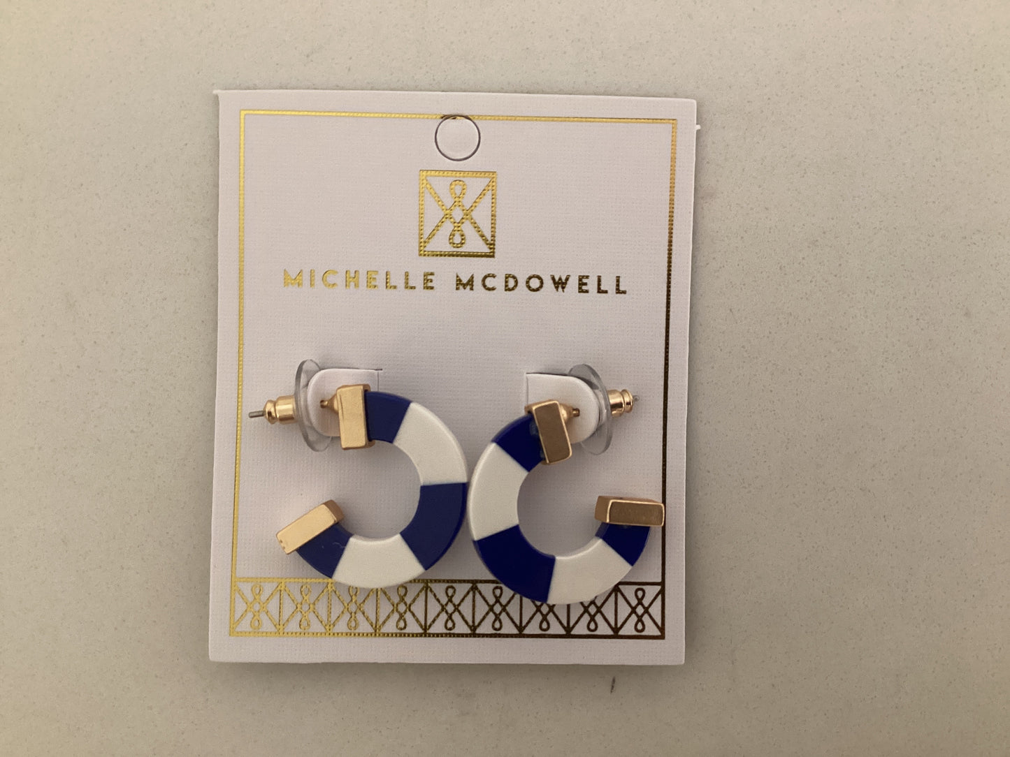 Melody Blue and White Earrings
