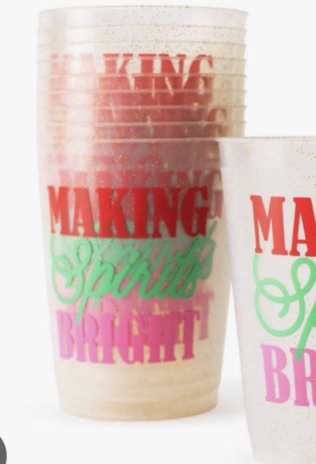 Making Spirits Bright Party Cup