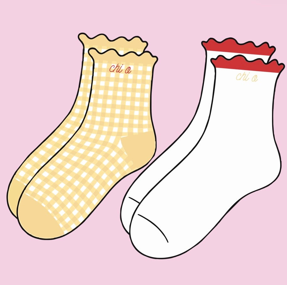 Gingham and Grace Sorority Sock Set