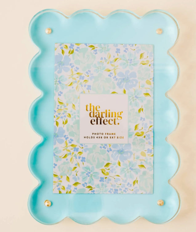Rectangle Scalloped Acrylic Frame