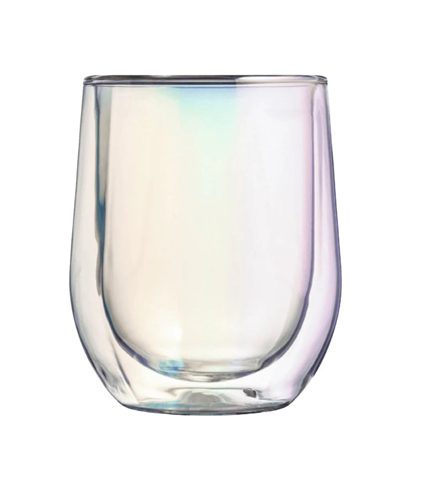Double Wall Stemless Wine Glass