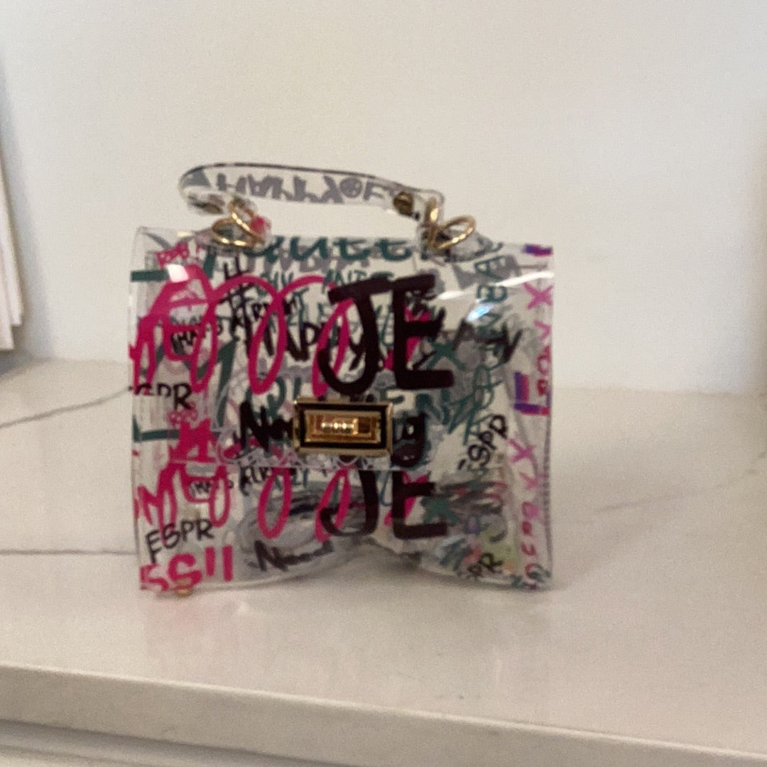 Graffiti Top Handle Bag