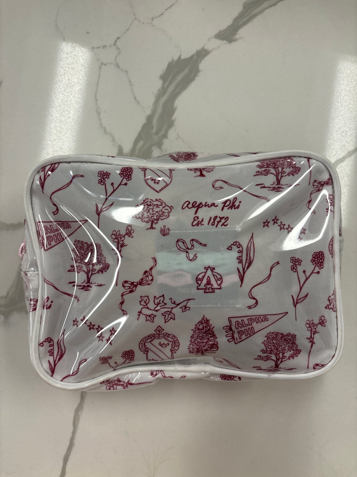 Vintage Clear Coated Cosmetic