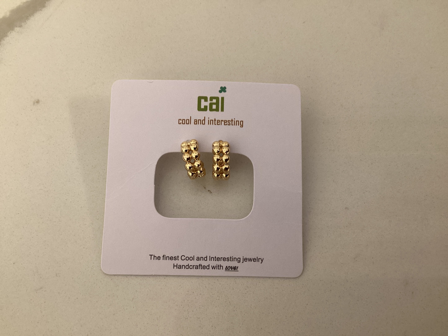 Double Bubble Hoop Earrings